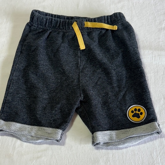 Disney - Dark Gray Shorts with Yellow Paw Patch - Picture 1 of 3